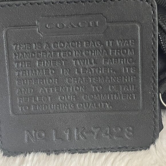 COACH Y2K Demi Mini Nylon Twill & Leather Top Handle Bag 7428 Vintage - Picture 12 of 14